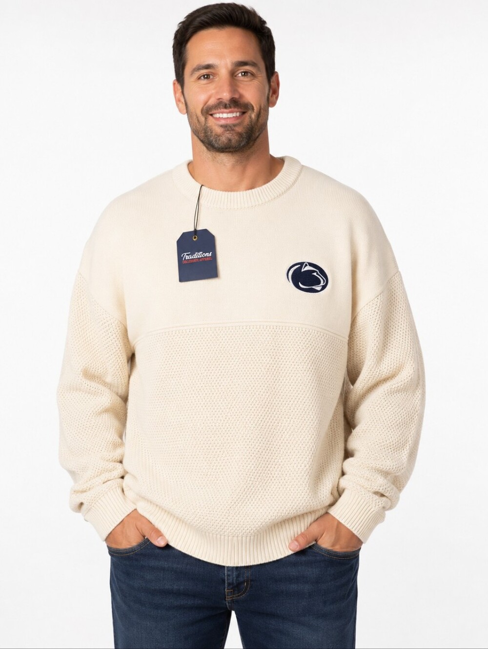 Traditions Penn State Sweater Mens XXL NWT 100% Cotton Knit Nittany Lions